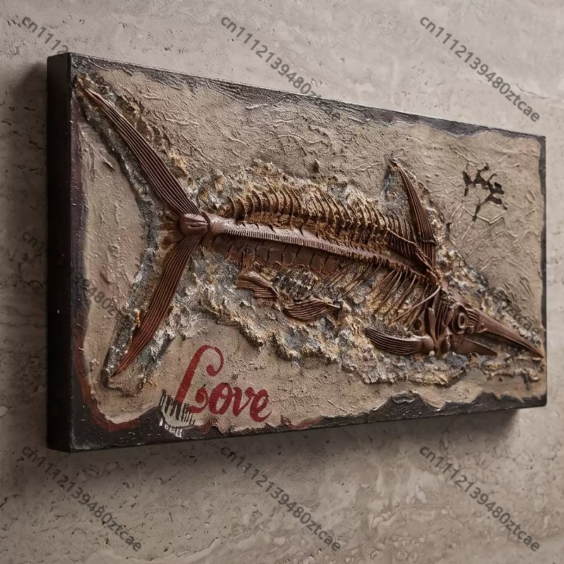 Art Craft Bar - 3D Metal Tin Plate Fish Bone