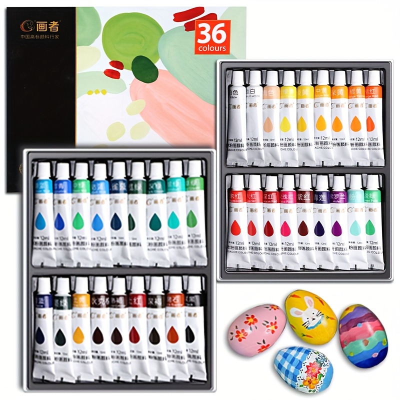Gouache Paint Set 36 Colors 12 - огляд і ціна Gouache Paint Set