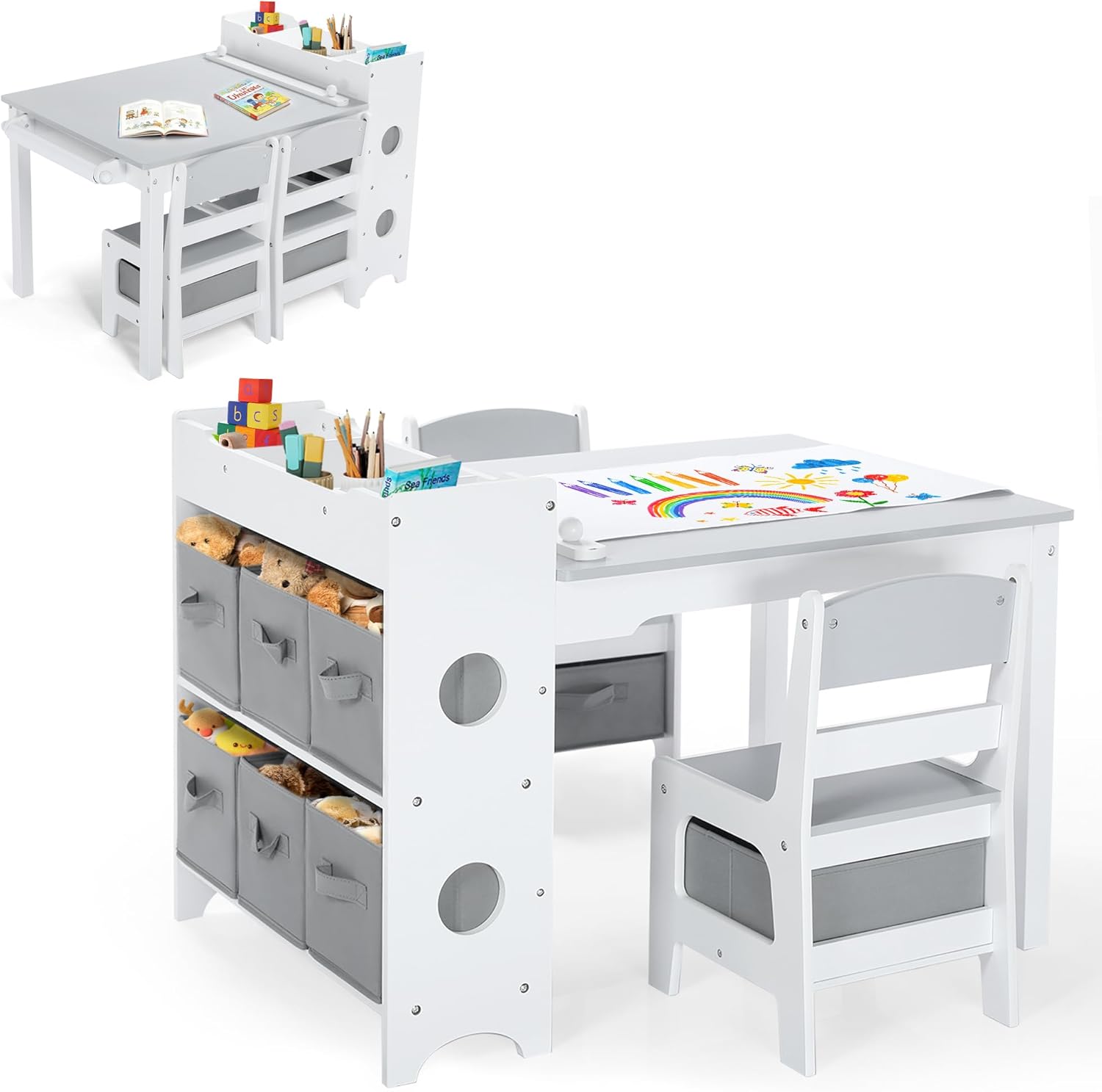 Kids Art Table & Chair Set, Wo - огляд і ціна Art And Craft For Nursery