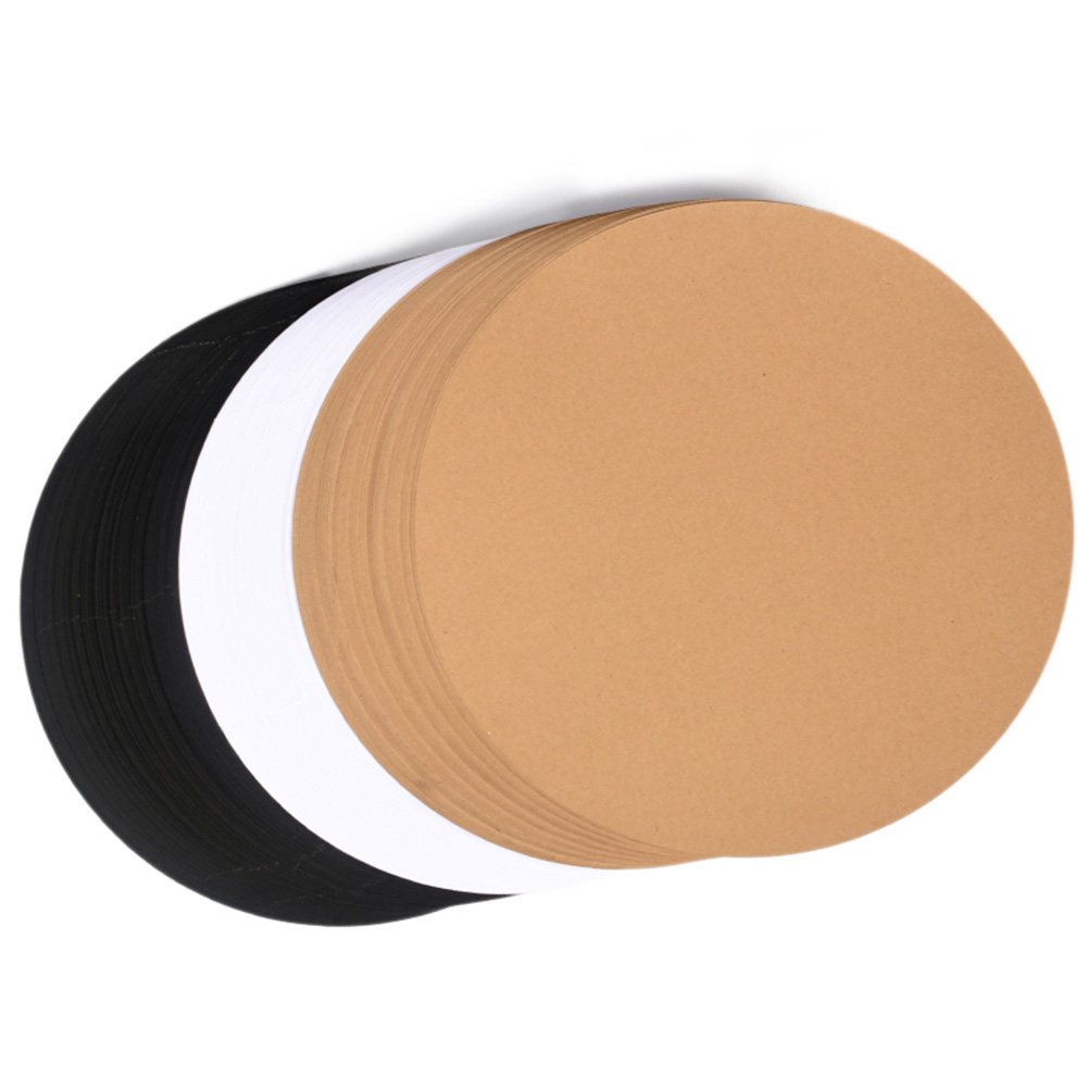 20Pcs Round Kraft Paper Smooth - огляд і ціна Art Craft Cardboard