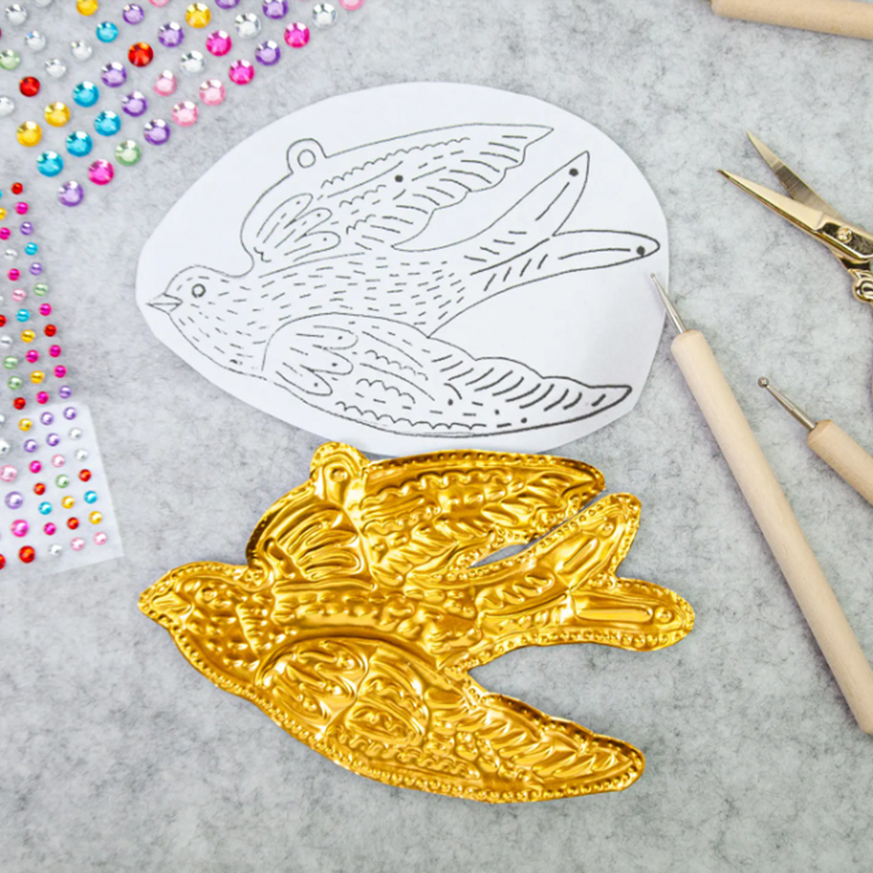 DIY Gold Foil Art Relief Chris - огляд і ціна Art Craft With Paper