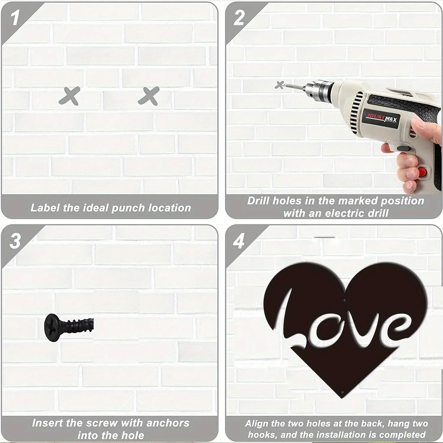 CIFbuy Metal Wall Art Love Quo - огляд і ціна Art And Craft For Nursery