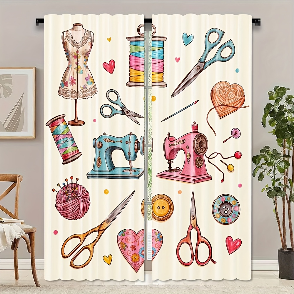 Sewing Craft Room Decor Curtai - огляд і ціна Art And Craft For Nursery