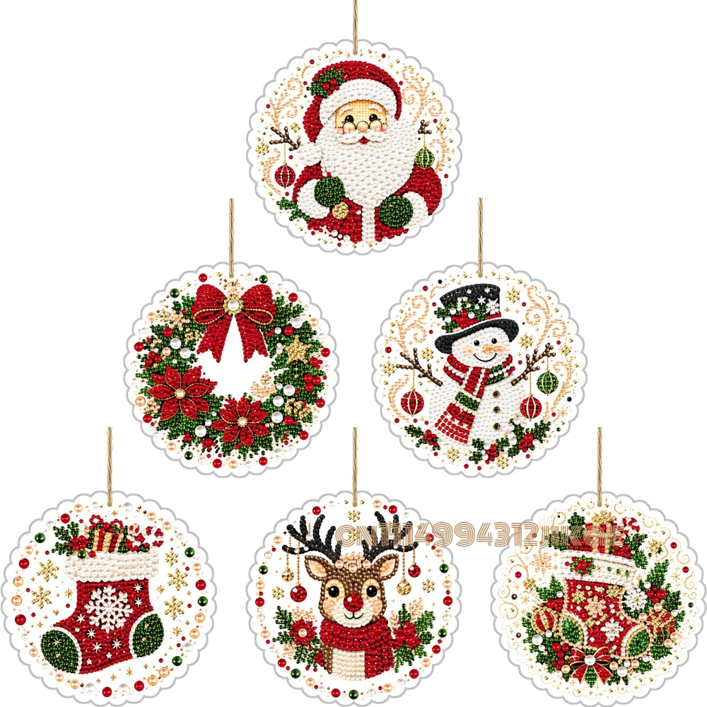 6PCS Christmas Ornaments DIY P - огляд і ціна Art Craft Kit