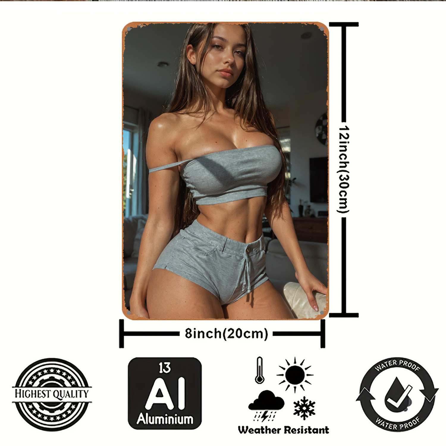 2D Metal Sign Wall Art Decor,  - огляд і ціна Art Craft Bar
