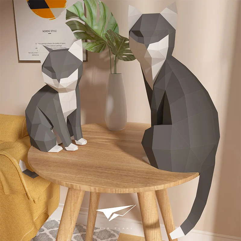 1 Pair Lovers Cat Animal Decor - огляд і ціна Art Craft Cardboard