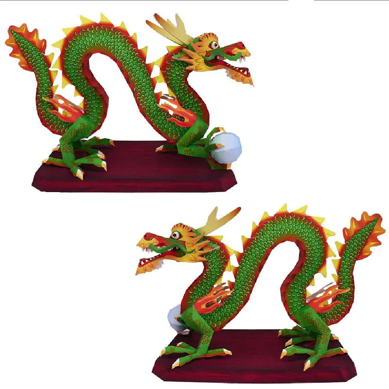Chinese Dragon Loong Handmade  - огляд і ціна Art Craft Cardboard